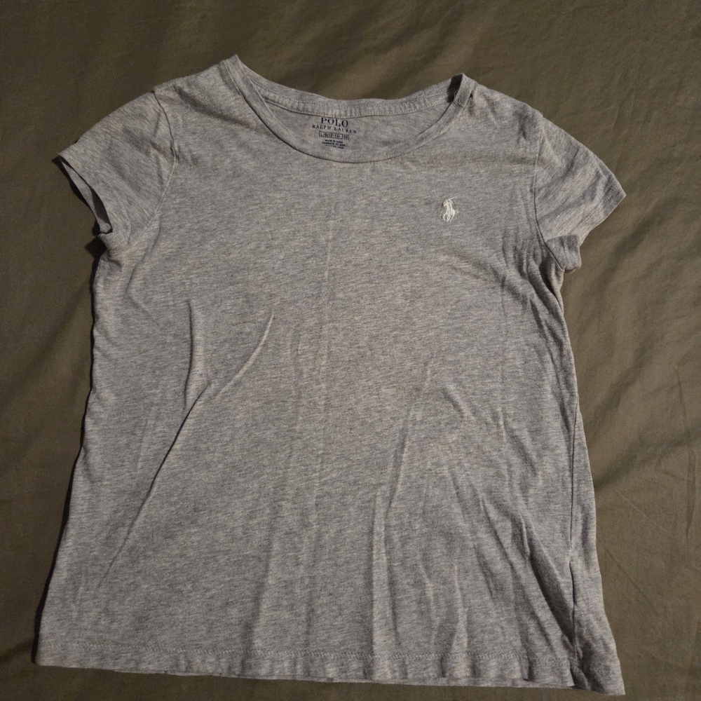 Polo by Ralph Lauren Women's Heather Gray Tee
